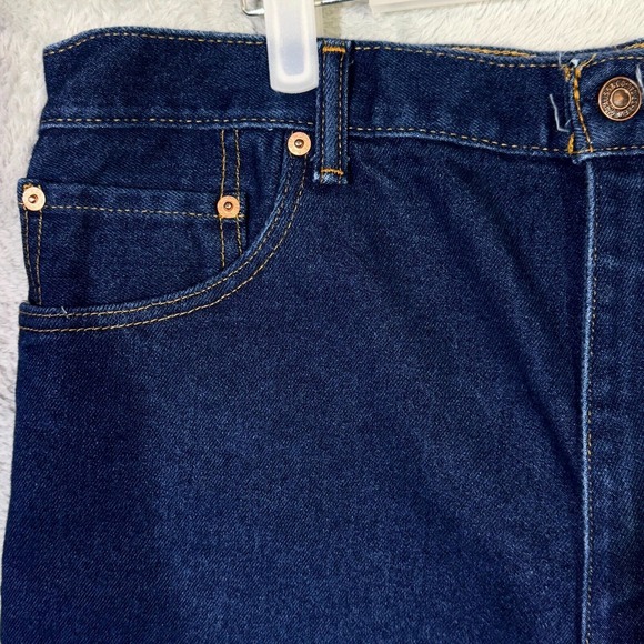 Levi's 517 Men Jeans 38 X 34 Blue Denim Medium Wash High-Rise Straight Leg M1116 - Picture 3 of 11